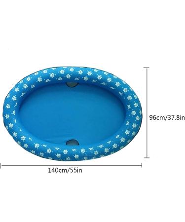 Dog Pool Float Dog Pool Float Inflatable Raft Float Swimming Pool Floating Row Bed Inflatable Beach Toy for Dog Cat Swimming Pool Water Toy Blue - Buy Online on GoSupps.com