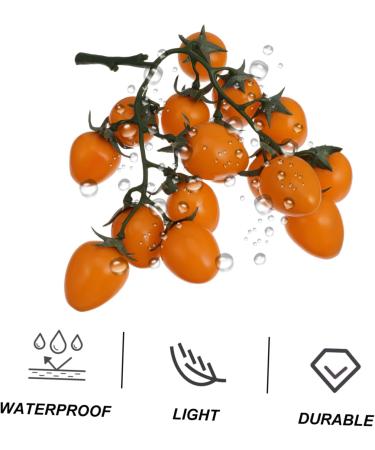 OUNONA 10pcs Faux Cherry artificial cherry tomatoes model grapes plant sculpture Grape mini autumn Longan raisin cherries Model litchi reward office vase realistic fruit Yellowx10pcs 12X20CMx10pcs - Buy Online on GoSupps.com