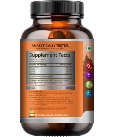 Veda Roots Sea Moss Capsules with Burdock Root Bladderwrack & Muira Puama support immunity gut health & energy. Made with raw Irish sea moss powder-120 nutrient-rich superfood capsules-60 Capsules - Buy Online on GoSupps.com