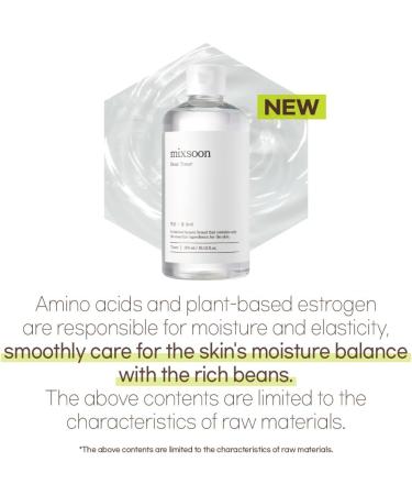 Mixsoon Bean Toner 300ml - Nourishing Skin Care for All Skin Types | International Shipping Available - Buy Online on GoSupps.com
