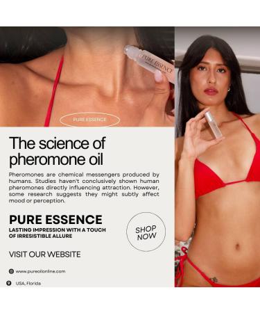 Pure Essence Roll-On - The Original Pheromone Infused Essential Oil Perfume Cologne - For Men and Women - TSA Ready - Buy Online on GoSupps.com