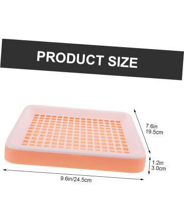 BESPORTBLE Box Hamster Toilet Rabbit Litter Tray Ferret Automatic Cat Litter Tray Sifting Litter Tray Pink Pp 24.50X19.50X3.00CM Pink - Buy Online on GoSupps.com