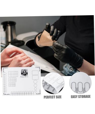 PLAFOPE Nail Art Soft Silicone Pad Silicone Stamping Plate Nail Sticker Guide Nail Polish Practice Pad Nails Silicone Mat Nail Art Stamping Mat Manicure Mat 38x29cm White - Buy Online on GoSupps.com