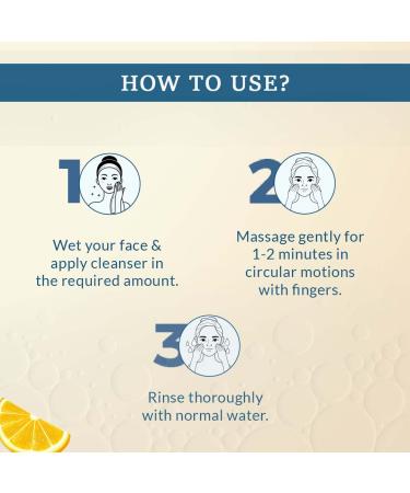 FCL 2% Vitamin C Face Wash - Gentle Exfoliating Cleanser for Brightening & Dark Spots | 200ml - Buy Online on GoSupps.com