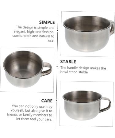 Magiclulu 7 DISCH Schrasiesifes - Long-lasting Stainless Steel Wet Shaving Bowl for Soap Bubbles - Buy Online on GoSupps.com