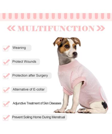 Buy Hjumarayan Dog Body After Op - Breathable Castration Medical Suit for Small to Large Dogs - Comfortable Alternative to Ruff - Pink - Buy Online on GoSupps.com