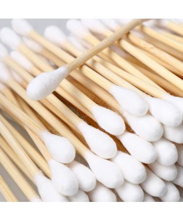Buy 100% Biodegradable Cotton Swabs - 10 Packs of 100 | Large Head Wooden Handle for Make-up & Polishing | Eco-Friendly & Natural - Buy Online on GoSupps.com