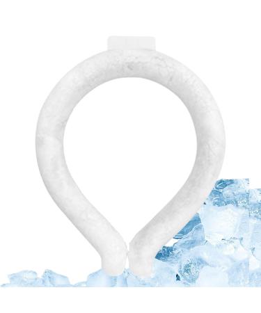 Cooling Device for Neck | Reusable Ice Gel Collar Tube for Heat Reduction | Outdoor Gear Cooling Device for Gym School Concerts Traveling Fishing Hiking Camping Ngumms White Below 18 Degrees