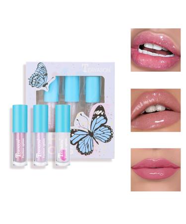Buy Diamond Shiny Luminous Non-Stick Lip Gloss - Waterproof Glitter Liquid Lipstick in 3 Colors | Long-lasting Metallic Matte & Glossy Finish - Buy Online on GoSupps.com