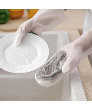 Multi functional magic brush household dishwashing gloves plastic latex waterproof kitchen cleaning household laundry Magic Brush One Hand Brush (Pink) One-size-fits-all - Buy Online on GoSupps.com