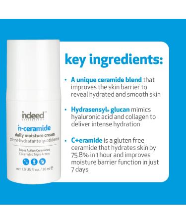 Indeed Labs In-Ceramide Daily Moisture Cream - Hydrating & Nourishing for All Skin Types | International Shipping Available - Buy Online on GoSupps.com