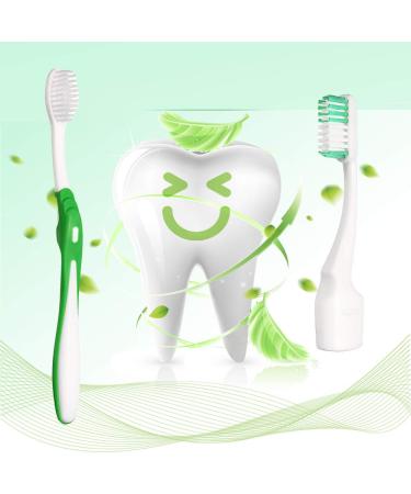 Orthodontic Braces Cleaning Kit - Portable Dental Travel Set with Interdental Brush, Dental Wax, Floss, Toothbrush Box - Green - Buy Online on GoSupps.com