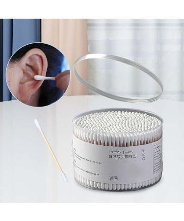 Perfeclan 500 Cotton Swabs - Double-Headed Cleaning Sticks for Makeup Ears & Brushes - Round White Bulk Pack - Buy Online on GoSupps.com