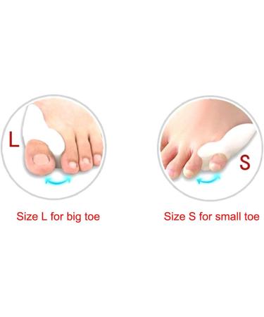 Elitzia ETFT006 Foot Care Hallux Valgus Silicone Toe Separator - Daily Use Size L for Big Toe - Buy Online on GoSupps.com