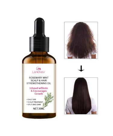 Buy Pure Rosemary Hair Oil - 30ml Natural Essential Oil for Hair Growth & Scalp Care - Buy Online on GoSupps.com