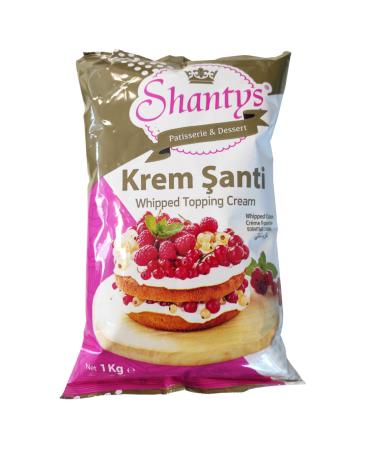 Creme Santi Mix - 1 Kg - Cold Cream Powder (Kremsanti - Cream Alternative) Shantys Patisserie & Dessert
