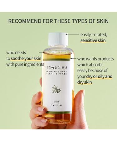 ALIVELAB Calming Toner - Hydrating Injin Mugwort Extract for Sensitive Skin & Breakouts | 5.07 fl oz - Shop Internationally - Buy Online on GoSupps.com