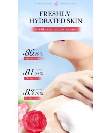 SADOER Natural Oil & Herbal Bath Soap (Rose) | Flower Shaped Skincare & Beauty | Best Personal Care & Hygiene Products - Buy Online on GoSupps.com