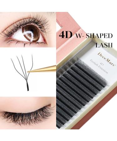 DeceMars 4D W Shaped Eyelash Extension 8-15 MIX Black-C-0.07 - Buy Online on GoSupps.com