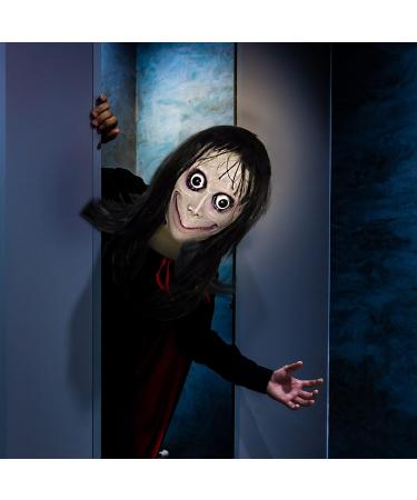 Long Hair Ghost Horror Devil Mask Halloween Mask Scary Challenge Games Evil Costume Halloween Cosplay Party Decoration Props