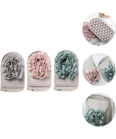 STOBAZA Double Sided Bath Towel Cleaning Sponge - 6 Pcs Facial Cleansing & Dead Skin Remover - Loofah Glove & Shower Scrubber (Assorted Colors 23.5x13.8cm - Buy Online on GoSupps.com