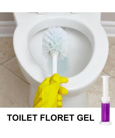 Toilet Gel Stamp Gel Toilet Bowl Cleaner Bathroom Deodorizer and Bowl Cleaner Kit Flower Fragrance Gel Stamp Kit for Toilet Bowl Purple - Buy Online on GoSupps.com