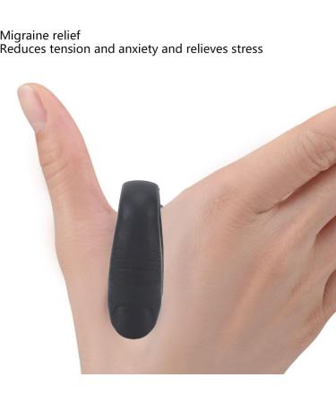 Acupressure Hand Clip - Tension Relief Magnet for Migraine - 4 Pack (Black) - Effective Pain Management - Buy Online on GoSupps.com