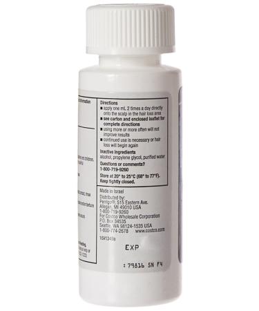 Kirkland Signature Minoxidil 5% Extra Strength Hair Regrowth for Men - 6 Month Supply (2oz, 6 Count) - Buy Online on GoSupps.com