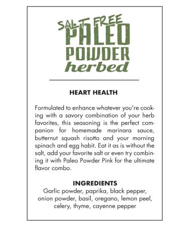 Organic Paleo Powder All Purpose Seasoning - Salt Free, Herb Blend, Keto & Whole30 Approved - 2oz - Buy Online on GoSupps.com