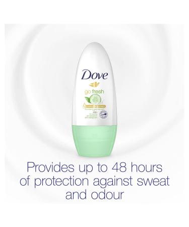 Dove Go Fresh Cucumber Roll-On Anti-Perspirant Deodorant 50ml - Pack of 3 | Long-Lasting Protection - Buy Online on GoSupps.com