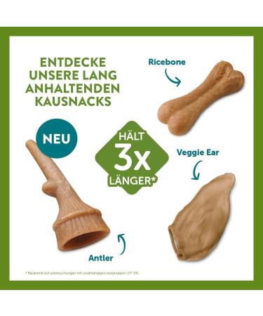Whimzees Antler Chews for Medium Dogs | Natural Grain-Free Calming Snack | 12 Pieces - Buy Online on GoSupps.com