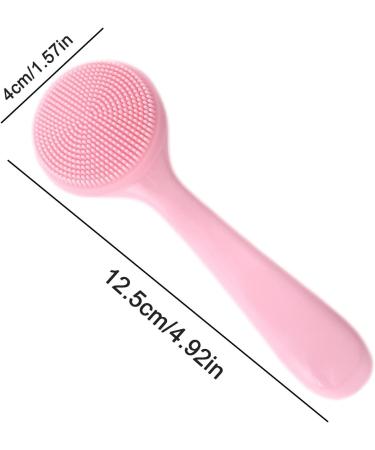 Silicone Face Wash Brush | Silicone Face Skin Scrubbers Scrub Pad - Soft Silicone Facial Cleansing Brush Skin Friendly Waterproof Face Cleaning Scrubber Pink - Buy Online on GoSupps.com