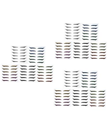 minkissy 108 Pairs Glitter Eyeliner Double Sided Eyelid Tape Eyeliner Strips for Eyes Korean Eyeliner Transfers Eyeliner Smokey Eyes Transfers DIY Eyelid Tape Sticker Skin Patch Miss Flash
