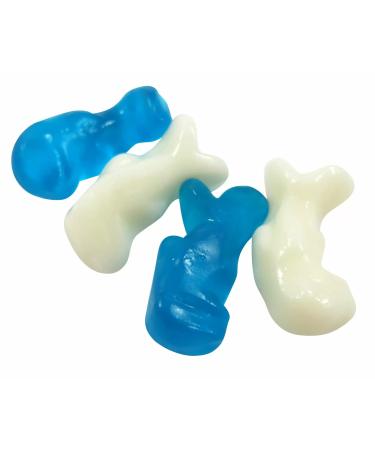 Baby Dolphins Fruit Flavour Blue And White Novelty Jellies (400grams (2x200gram packs))