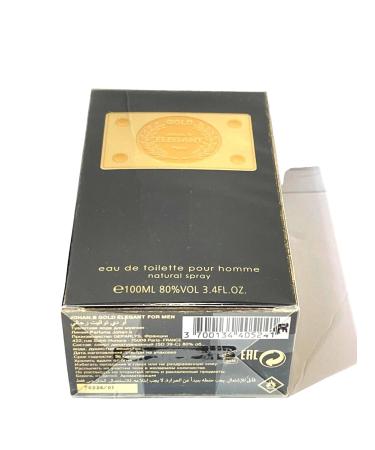 Elegant Gold By Johan B Men Cologne EAU DE TOILETTE EDT Spray 3.4oz / 100ml NIB Sealed Pack - Buy Online on GoSupps.com