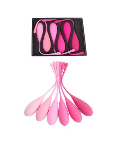 Kegel Weight Exercise System for Women - Pelvic Floor Muscle Trainer Postpartum Essential Bladder Control Tightening Prolapse Prevention Set of 6 Premium Kegel Weights: Beginners to Advanced