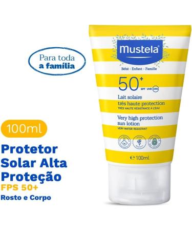 Mustela SPF 50+ Sun Lotion 100ml - High Protection, Pack of 1 - Buy Online on GoSupps.com