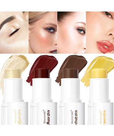 Ibcccndc Professional Makeup Sticks Kit - Cream Contour, Blush, Highlighter, Bronze Pen, Lip Balm Stick - Moisturizing Gift Set - Buy Online on GoSupps.com