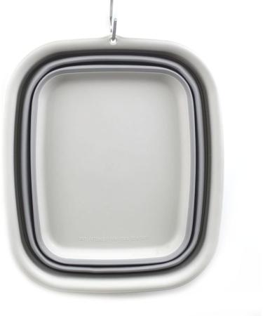 Sammart 9.45L Collapsible Tub Portable Dish Tub, Washing Basin - Space Saving Plastic Washtub (Grey M) - Buy Online on GoSupps.com