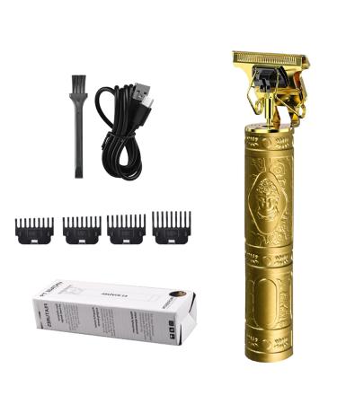 fanelod Men Hair Clippers - Professional Men Hair Clippers Zero Gapped Cordless Hair Trimmer - Cordless Barber Clippers for Hair Cutting & Grooming Gold