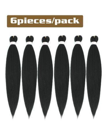 Buy Antiensy Easy Braid Hair Extensions - 40cm Itch-Free Synthetic Fiber Crochet Hair (6 Pack) - Yaki Texture 1B# - International Shipping Available - Buy Online on GoSupps.com