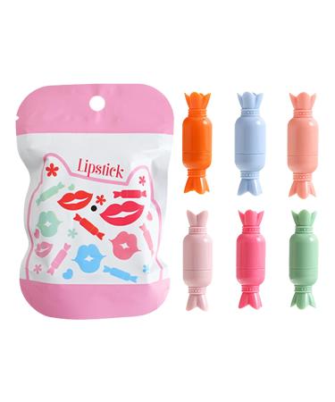 Small Set of Makeup Lipsticks Cute with Lipsticks Pigmented Velvet Lip Sticks 6 x Tall Cute Lip Stain for Birthday Christmas Easter Vac Small Lipsticks Dress