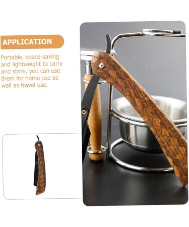 Magiclulu Manual Razor for Men | Portable Beard & Body Razor | Rosewood Design | Perfect Shave - Buy Online on GoSupps.com