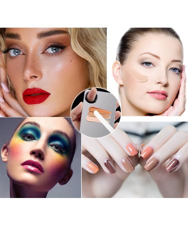 Korean Picasso Makeup Spatula Palette Set with Stainless Steel Mixing Spatula & Powder Puff for Liquid Foundation - Artist Nail Art Stirring Tool - Buy Online on GoSupps.com