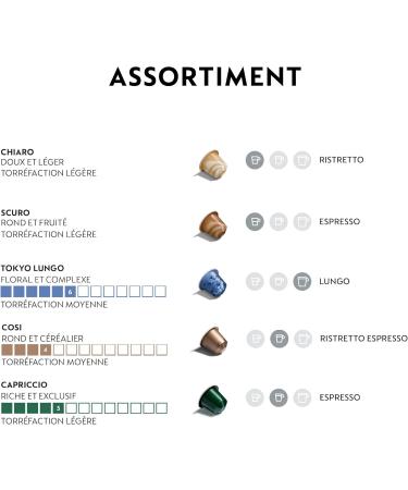  Nespresso Nespresso Original Discovery Assortment of 200 Coffee Capsules - Intensity 4 to 13 - Selection of 16 Coffees - Ristretto Espresso Lungo Americano - Buy Online on GoSupps.com