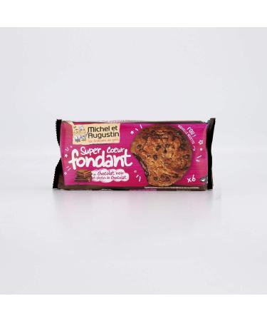 Michel et Augustin - Heart Cookies Fondant with Dark Chocolate and Chocolate Chips - Heart Cookies Fondant - 180g Set of 3 - Buy Online on GoSupps.com