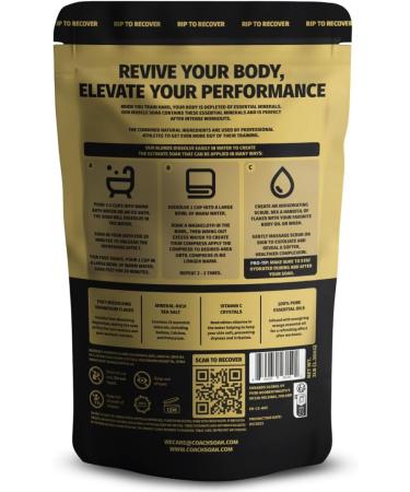 3 Pack Coach Soak Recovery Bath Salts - Energizing Citrus Epsom Salt Bundle (9 Pounds) - Bulk Bath Soaks for Ultimate Relaxation - Buy Online on GoSupps.com