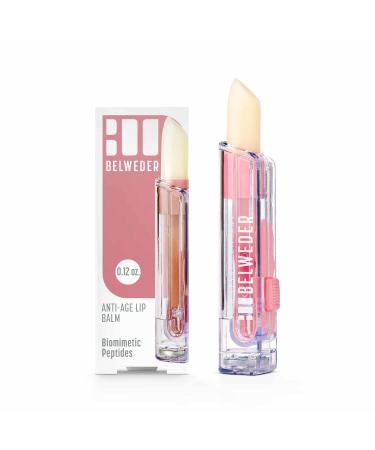 BELWEDER BELWEDER - Lifting Lip Balm with Biomimetic Peptides - Volumizing - Deeply Moisturizing Lip Stick - Plumping Lips - Anti-Aging Natural Color Lip Balm - 3.5g Stick