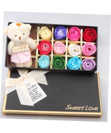 Mobestech 12 Christmas Christmas Presents for Mother Day for Mother s Day Rose Bath Soap Box with Bear Fragrance Body Wash And Lotion Soap Lovers Set - Buy Online on GoSupps.com