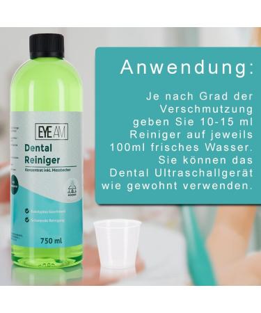 Buy Dental Ultrasound Cleaner Concentrate 750ml - Effective Cleaning Solution with Measuring Cup for All Ultrasound Devices - Buy Online on GoSupps.com